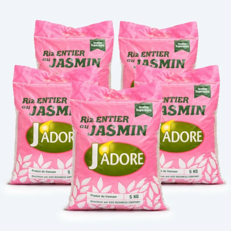 Riz Entier Jasmin J'adore 25KG / 5 x 5 kg - RavitExpress - Ravitaillement - Dakar, Sénégal