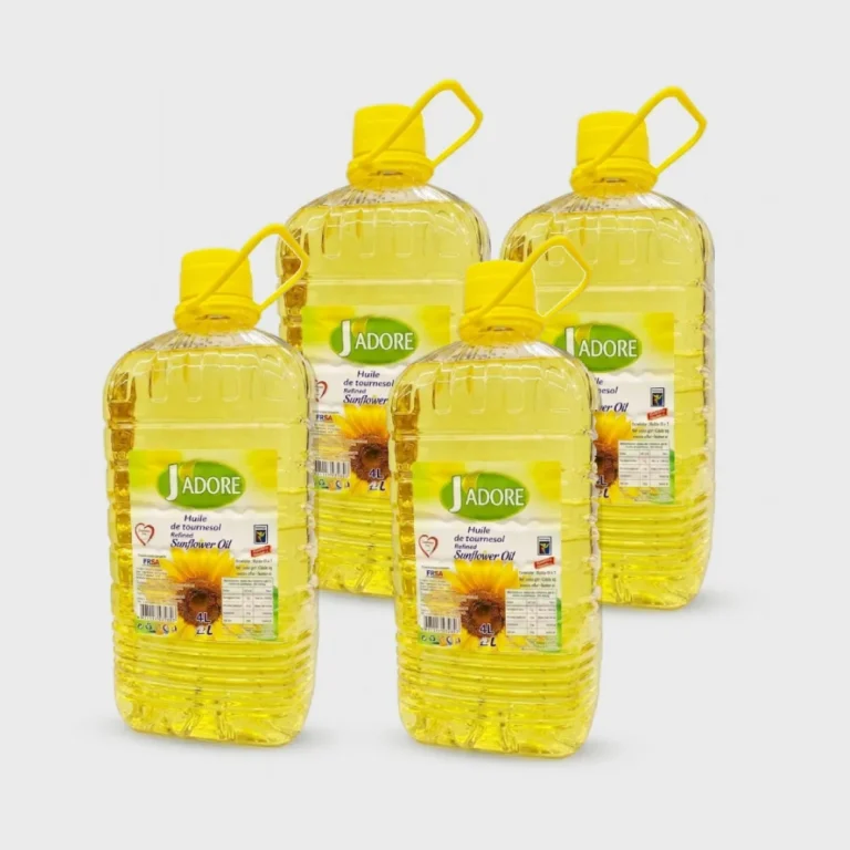Carton Huile J'adore 5L - Carton de 4 bouteilles - RavitExpress - Ravitaillement - Dakar, Sénégal